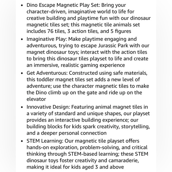 Tile Town Jurassic World Gate Escape Magnetic Tiles Set - Picture 5 of 5